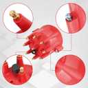 HEI Distributor Cap and Rotor Kit 84335 Replacement For Pro Billet Distributor Universal 8-Cylinder Male Pro Series Red