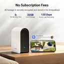 ANSQUE Security Cameras Wireless Outdoor Home System, 6 Camera Kit, No Subscription Fees, Solar Powered, Local Storage, 365-Day Battery Life, 360PTZ Surveillance, Auto Tracking, 2K Color Night Vision