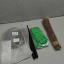 4 Pcs Halloween Witch Costume Set, Cosplay Kit with Witch Hat, Green Gloves, Broom & Glasses  Wicked Party Costume for Women Lady