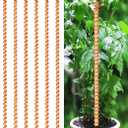 6 Pack 13" Electroculture Copper Gardening Antenna, Copper Garden Plant Stakes, Pure Coppers Rods for Garden, Electro Culture Gardening Coppers Coils Wire Tools, Pyramid Tensor Rings Kit