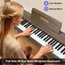 Digital Piano Keyboard 88 Key Semi-Weighted Full Size Electric Piano, 4 leg Stand