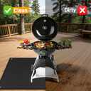 70 x 48 in Grill Mats for Outdoor Grill Compatible with Blackstone 28in & 36in Griddle, Fireproof Griddle Mats for Grilling to Protect the Deck, Griddle Accessories Compatible with Blackstone - 0.6mm