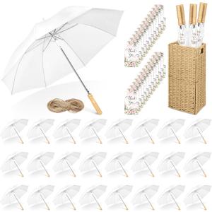 Aodaer Wedding Umbrella Bulk with Foldable Storage Box Auto Open Foldable Umbrellas Windproof Travel Umbrella for Outdoor Activities, Wedding Anniversary Photography