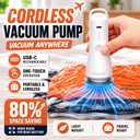 Vacuum Pump Electric for Travel Clothing Compression Storage Seal Bags | Portable Cordless USB-Charger Pump for Packing Clothes, Blankets, Bedding, Seasonal Storage (Space Saver Bags Not Included)