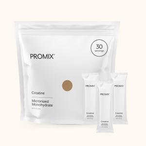 ProMix Nutrition Creatine Monohydrate Travel Packs, 5g of micronized Clean Creatine for Men and Women, Supports Muscle Growth & Recovery, Vegan - 30 Servings