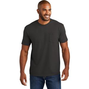 Comfort Colors Men's Adult Short Sleeve Pocket Tee, Style 6030 (X-Large, Pepper)