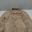 Womens Sherpa Fleece Jackets Fuzzy Warm Winter Jackets Button Down Coat Long Sleeve Outwear with Pockets
Size L