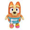 Dress & Play Baby Bingo Bluey Plush, Button, Zip, Buckle and Tie, Learn to Dress Dolls for Toddlers Ages 3+, Fine Motor Skills Baby Zipper Toy