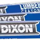 Dixon Industrial Lumber Marking Crayons, 4.5" x 1/2" Hex, Soft-Blue, 12-Pack (52112)