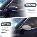 X AUTOHAUX Car Rear View Left Driver Side Mirror Cover Cap Replacement Gray for Toyota Mark x Reiz 2005-2007 Fits W/Turn Signal Models Mirror Guard Covers Exterior Decoration Trims