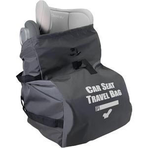 Car Seat Travel Bag for Air Travel - Profaster Airplane Carseat Gate Check Bag Backpack, Fold with Attached Carry Bag, Gray
