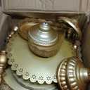 Set of 9 Cake Stands Metal Cupcake Stand Set Multiple Styles Candy Fruit Display Tower Dessert Plate Cake Serving Tray for Birthday Party Wedding Anniversary Baby Shower Engagement (Gold)