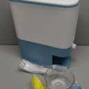 22-25 Lbs Rice Dispenser, Large Cereal Dry Food Storage Containers with Measuring Cup,BPA-Free Household for Kitchen Pantry Organization-Blue