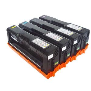 4 Color Compatible Toner Cartridges SP C250 C260 C261 High Capacity 2300 Pages for Black Cyan Magenta Yellow for RICOH Aficio SP C250DN C250SF C260DNW C260SFNW C261SFN C261SFNw C261DNw Laser Printers
