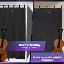 2 Pcs Large Sound Dampening Blanket 48" x 80", 850GSM Acoustic Sound Blanket with Grommets,Heavy Duty Studio Sound Absorption Blankets,Acoustic Blanket Noise Reduce,Light Blocker,Moving Blankets