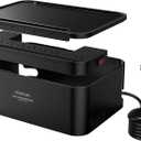 Power Strips with Cable Management Box,Redagod Surge Protector with 8 Outlets 3 USB Ports with Switch Control,6.6 ft Plug Extension Cord,Power Cord Organizer Charging Station for Dorm, Office, Home (Black)