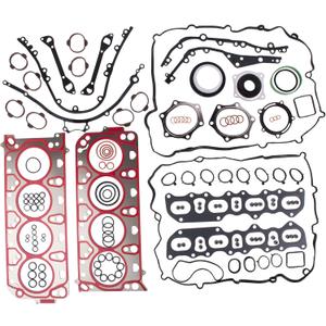 Engine Cylinder Head Gasket Seals Rebuild Set Compatible with Porsche Cayenne Turbo S Sport 4.5L M48.00 M48.50 2003-2007 94810417106 94810417205 94810112504