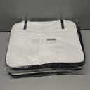 3 x PU Leather Pickleball Bag with Shoe Compartment, Large Pickleball Tote Bags for WomenMultifunctional Pickleball Bags (Small, New White)