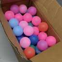 RWHXRWY 70 Pcs Colorful Table Tennis Balls, 40mm Plastic Ping Pong Balls Bulk, Entertainment Table Tennis Balls for Kids, Pong Balls, DIY Projects, Holiday Decorations, Teaching Tools.