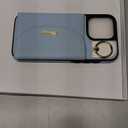 Keallce Wallet Case for iPhone 16 Pro Max 6.9'', Flip Case with Card Slots, Ring Holder Kickstand, PU Leather Protective Folio Cover for Women, Blue