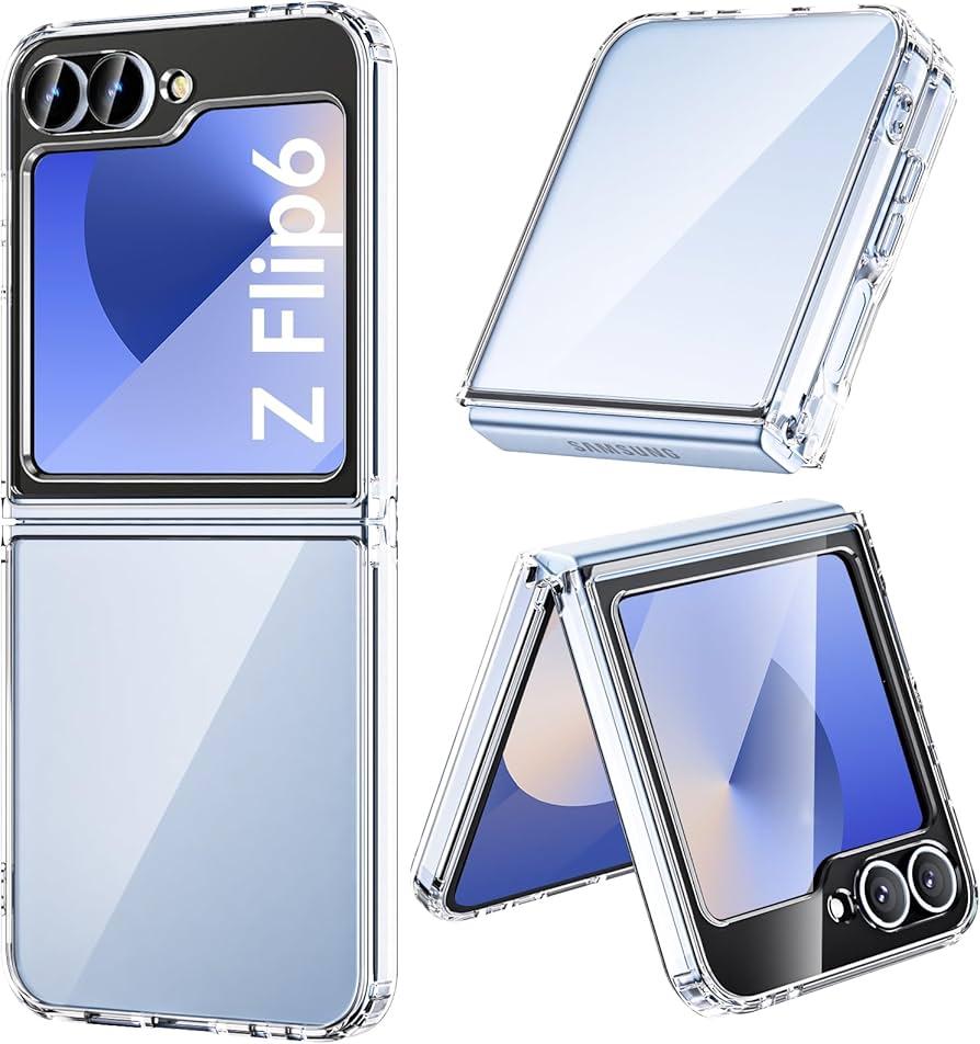 for Samsung Galaxy Flip 7 Case Clear, Shockproof Phone Case for Samsung  Flip 7 [Anti-Yellow], Crystal Clear Case Compatibel with Samsung Flip 7 - Transparent