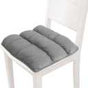 Big Hippo Chair Pads Square Chair Cushion Soft Thicken Seat Pads Cushion Pillow for Office,Home or Car Sitting 17.7" x 16.9"(Grey)