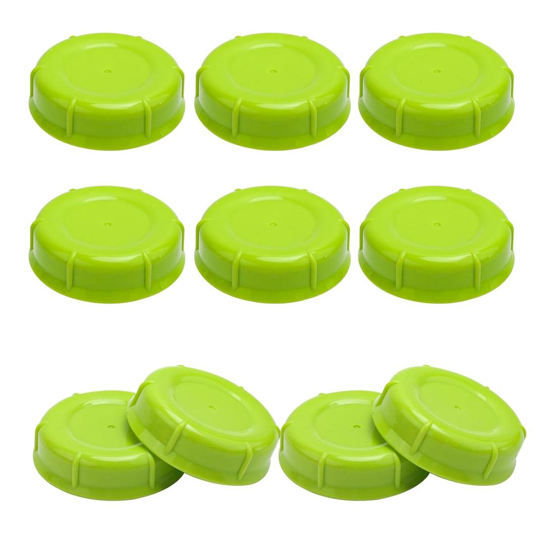 10pcs Storage Baby Bottle Caps, Travel Bottle Caps Storage Lids, Replacement Parts Accessories, Compatible with Lansinoh MAM Pigeon Bottles (Green)