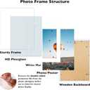 JCJMY 24x30 Picture Frame with 20x24 Mat, Display Photo 20x24 with Mat or 24 x 30 Without Mat, Wall Hanging Large 24 by 30 Poster Frame with Plexiglass, White