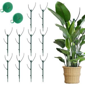 10pcs Stackable Monstera Plant Support Stakes for Indoor Outdoor Plants, Garden Accessories for Climbing Potted Plants, Plant Sticks for Vine Training Stem Stabilization