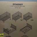 Dream On Me Synergy 5-in-1 Convertible Full-Size Baby Crib with Toddler, Day & Full Bed Conversion in Espresso, GreenGuard Gold & BSA, 3 Mattress Heights, Sustainable Pinewood