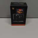 Digital Camera 4K for Photography and Video, 56MP Autofocus Vlogging Camera for YouTube, 3" 180 Flip Screen & 16X Digital Zoom, Compact Travel Cameras with 32GB SD Card for Beginners & Adults (Black)