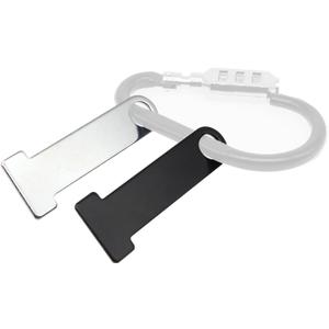 Motorcycle Helmet Strap D-Ring Lock Stainless Steel, Universal Motorcycle Helmet Lock Bracket (Silver 2 PCS)