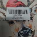 heiyihe Round Christmas Reindeer Canvas Hanging Prints, 10x10 Inches Round Christmas Canvas Frame Wall Art Decor, Embroidery Kit Decor for Home Living Room, Xmas Gift Ideas for Family Friends-A12 2 pc