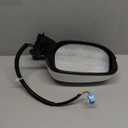 Left Driver side Mirror compatible with 2009 2010 2011 2012 2013 2014 Honda fit with Manual Folding power glass Non-Heated can be DIY Paintable Replace# 76208-TK6-305, 76208TK6305(3 Pins)