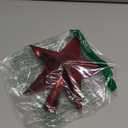 DERAYEE Christmas Tree Topper Star, 7.9 Inch Red Christmas Star Treetop Christmas Star Tree Topper Ornament for Xmas Tree Holiday Decorations