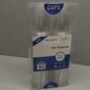 [100 Count 16 oz.] Plastic Cups - 16oz PET Plastic Cups - Crystal Clear Cups Disposable Party Cups - Disposable Travel ToGo Cups for Water, Beer, Booze, Smoothie Ice Coffee - Large Cold Drink Cups