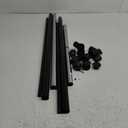 Whitmor Adjustable Clothes Rack Heavy Duty Clothing Rack Collapsible Rolling Clothes Organizer with Sturdy Wheels, Easy to Assemble, Black and Chrome