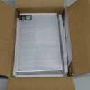 EHWINE 6 Pack Acrylic Sign Holder 5 x 7, Double Sided Silver Picture Frame Stand up Table Top Sign Holders, Clear Display Stand Menu Flyer Holder for Wedding Party (Provide Non-slip Mats)