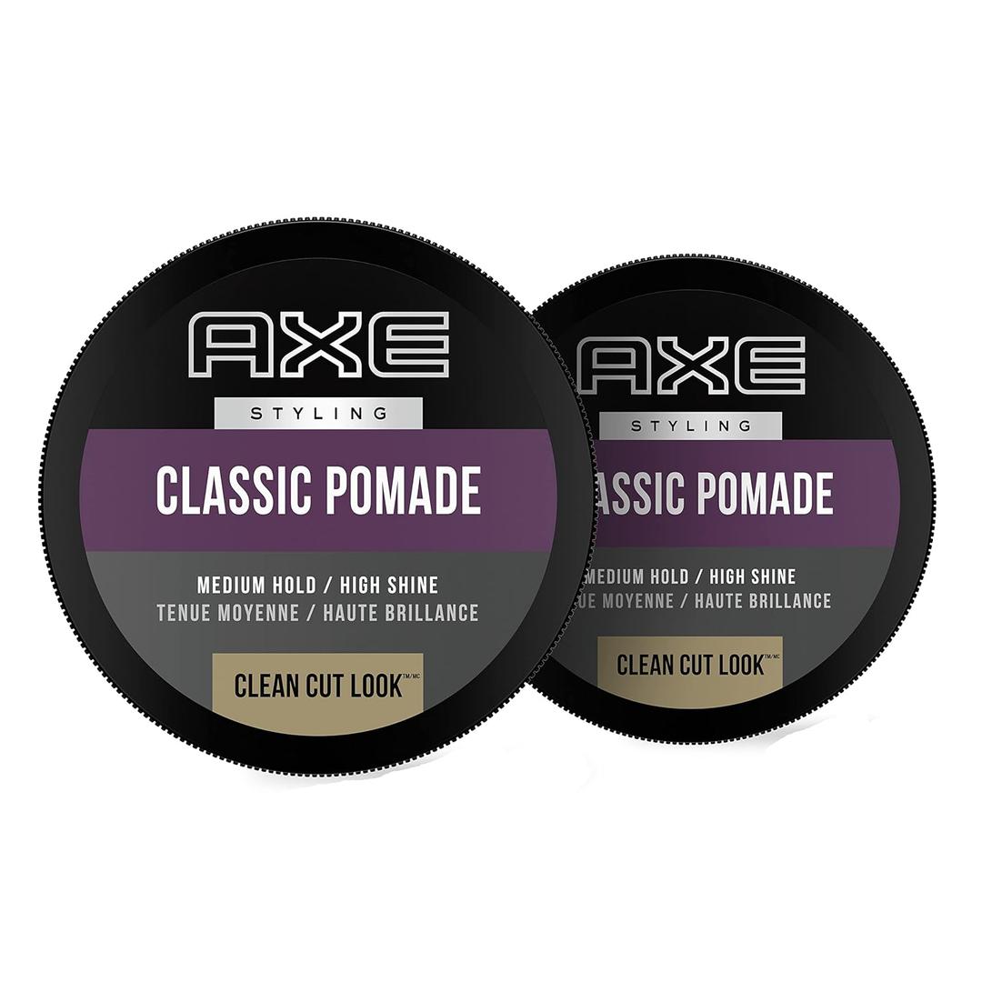 Axe Pomade: Medium Hold and Natural Finish for Easy Styling, 2.64oz (2 Count)