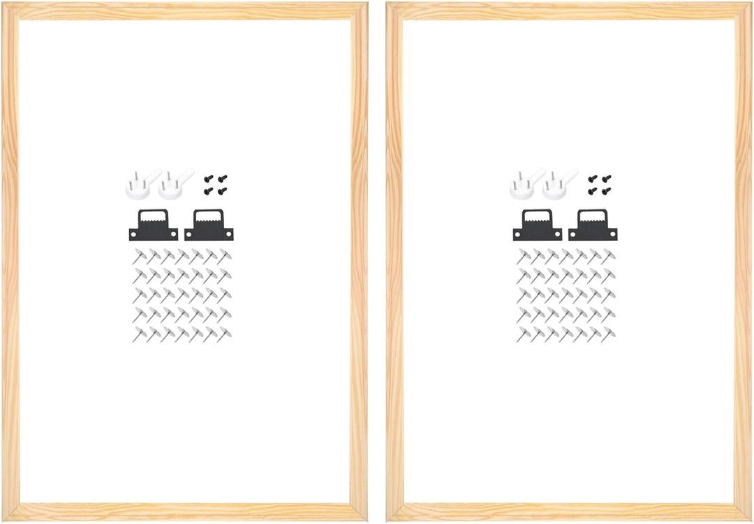 uxcell 2 Pcs DIY Canvas Stretcher Bars, 28 x 20 Inch Canvas Frame Wooden Frames Kit Sturdy Stretcher Frames for Oil Paintings Prints Posters