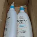 Aveeno Baby Daily Moisture Body Lotion for Sensitive Skin, Hypoallergenic Moisturizing Baby Lotion with Nourishing Oat to Deeply Moisturize Baby's Skin, Fragrance-Free, 18 fl. oz, 2 Pack