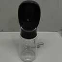 MalsiPree Dog Water Bottle - 19 Oz, Black, BPA-Free Stainless Steel - Portable & Lightweight Water Dispenser with Bowl for Dogs - Leak-Proof & No-Waste Design for Travel