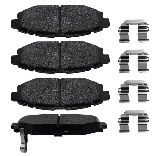 4pcs Brake Pads Rear Set Compatible with Subaru BRZ WRX Outback Impreza Legacy, Scion FR-S Automotive Replacement Rear Brakes Ceramic D1114
