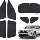 T TGBROS Windshield Sun Shade for Toyota RAV4 2019-2025 2026 Car Window Shades Thicken UV Block and Blackout Privacy Foldable Sunshades 7PCS Accessories Keep Cool Sun Visor Covers