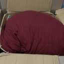 Thermee Micro Flannel Heated Blanket, King Size, 10 Settings, Rapid Heating, Luxuriously Soft, Burgundy