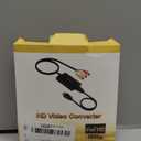 RCA to HDMI Converter,AV to HDMI Adapter,RCA to HDMI Composite Audio Video Converter Compatible with PS1, PS2, PS3, STB, Xbox, VHS, VCR,Black-Ray DVD Players