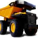 Cat Construction Toys, Steel Dump Truck 16" - Real Steel Body, Working Dump Bed, Oversize All-Terrain Wheels, Heavy-Duty Construction Vehicle for Indoor/Outdoor Play, Kids Ages 3 +