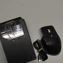 Wireless Bluetooth Mouse, Ergonomic Rechargeable Silent Mouse with Multi-Device, Adjustable DPI, Flying Scroll & Thumb Wheel, Bluetooth Mice for Laptop, Computer, Tablet, Smartphone (Black)