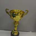 Decade Awards Metal Cup Trophy, Gold or Silver - Engraved Corporate Love Cup Award (10, 11.5, 13 or 14.5 Inch Tall) - Engraved Plate on Request