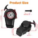 FVRITO Pull Start Assembly Recoil Starter for SYX Moto 50cc Dirt Bike SSR X-pro Coolster Apollo 47cc 49cc 2 Stroke Engine Mini Kids Pit Pocket Chinese ATV Quad 4 Wheeler Go Kart Parts with Pull Cord